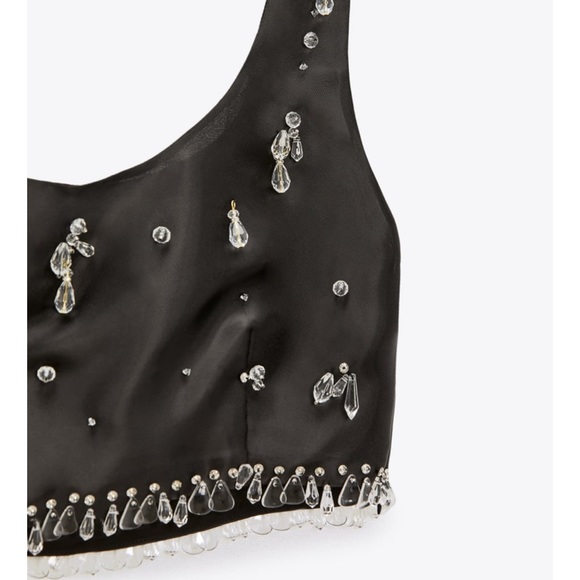 ZARA JEWEL TRIM TOP  AND SKIRT LIMITED EDITION SIZE SMALL - Picture 15 of 15